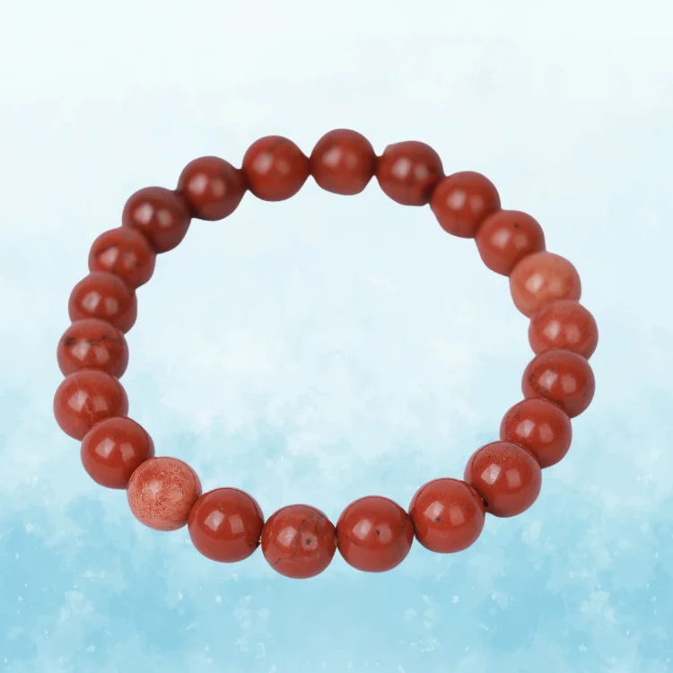 Natural  Red Jasper Bracelet